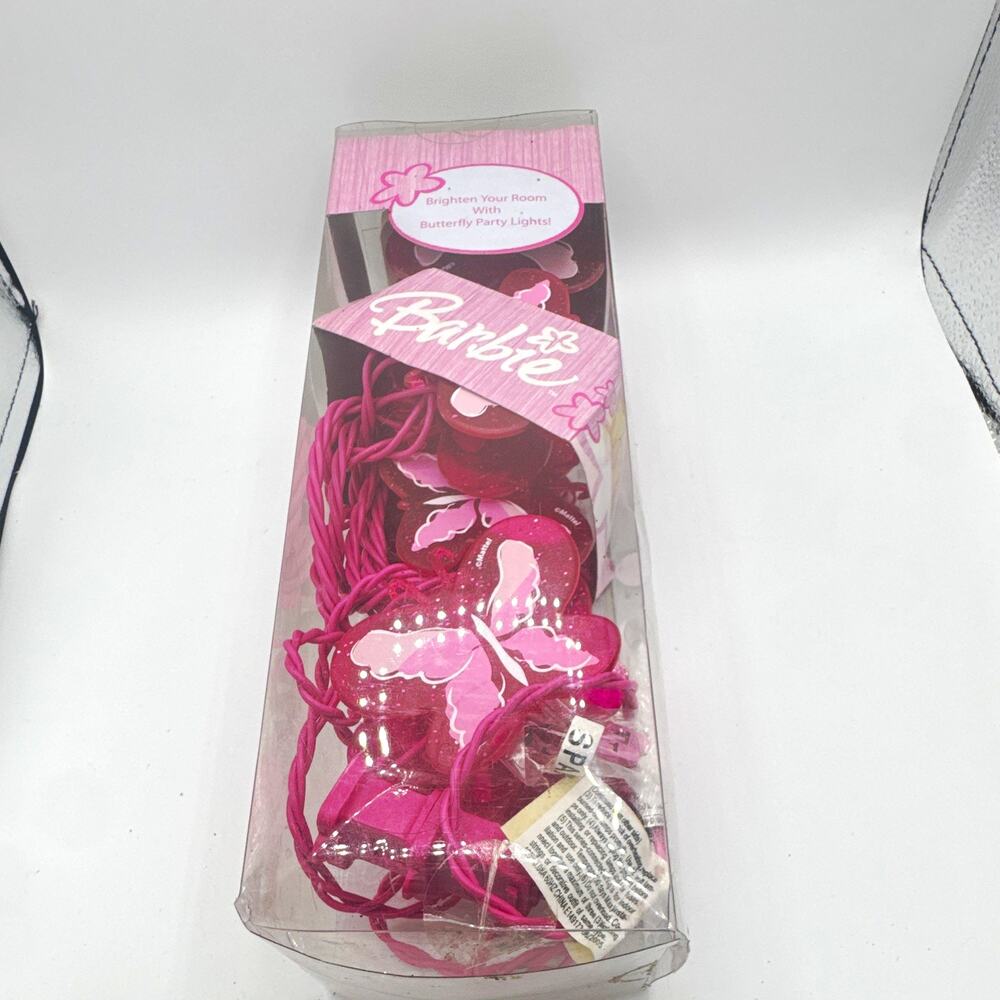 Vintage 2005 Barbie Mattel Pink Lights New In Box Wear To Package